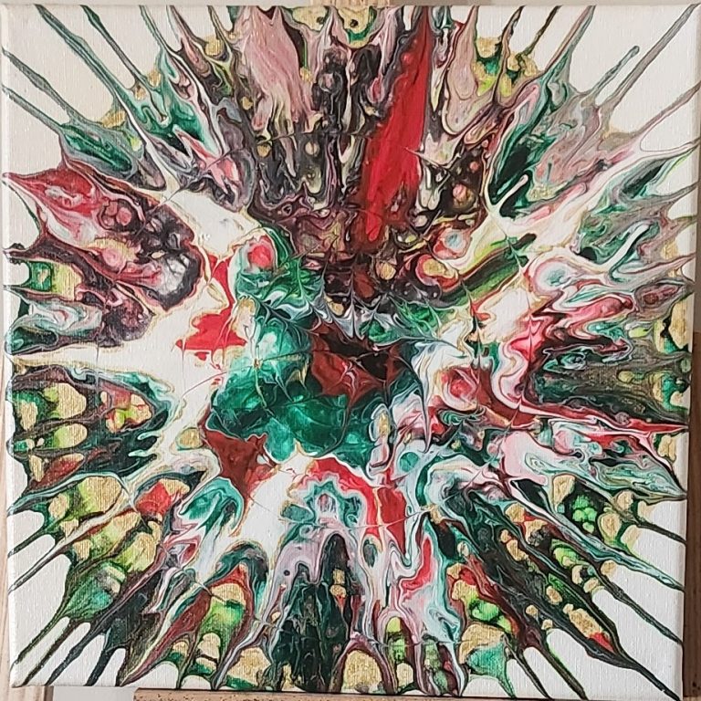 Pulsation Vitale – Tableau abstrait vibrant et organique