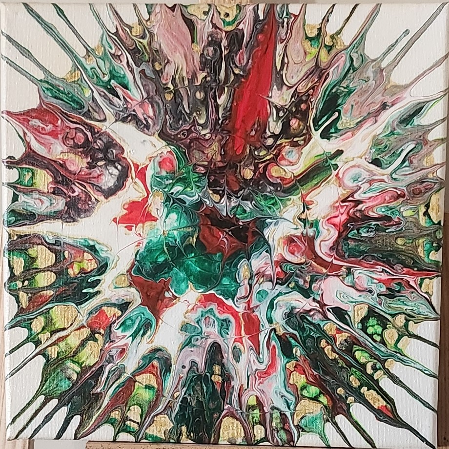 Pulsation Vitale – Tableau abstrait vibrant et organique