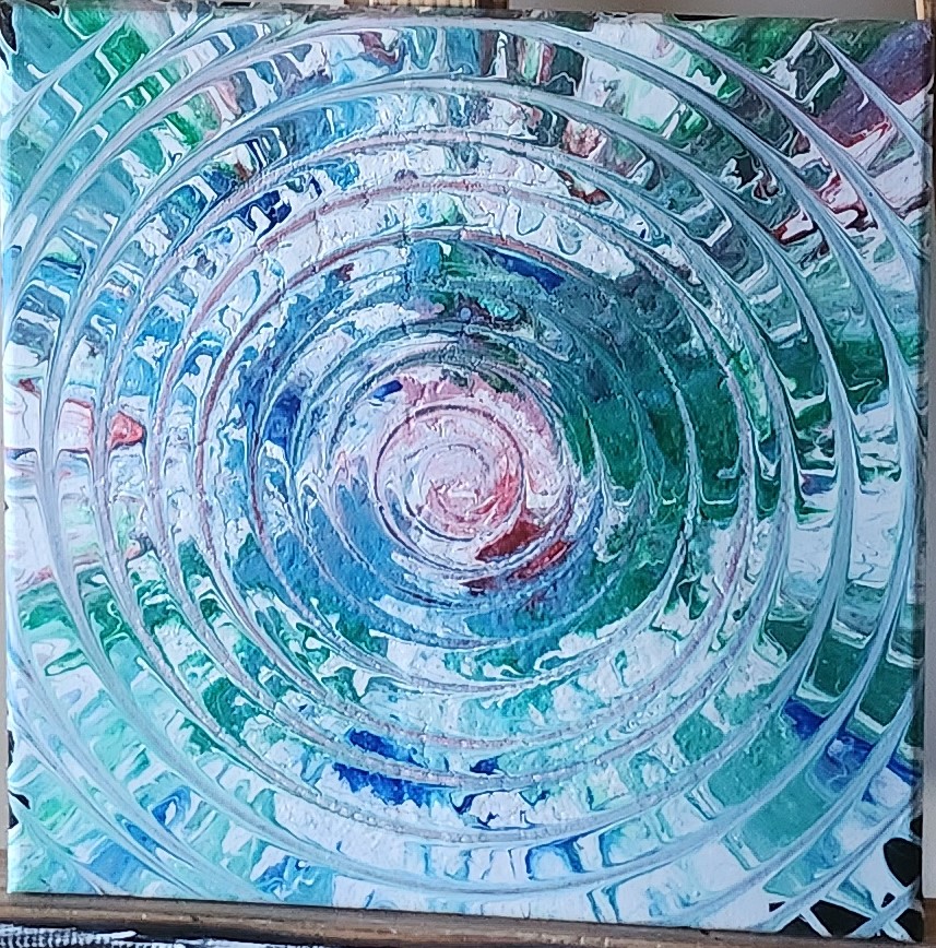 Écho Subtil – Tableau abstrait hypnotique et apaisant