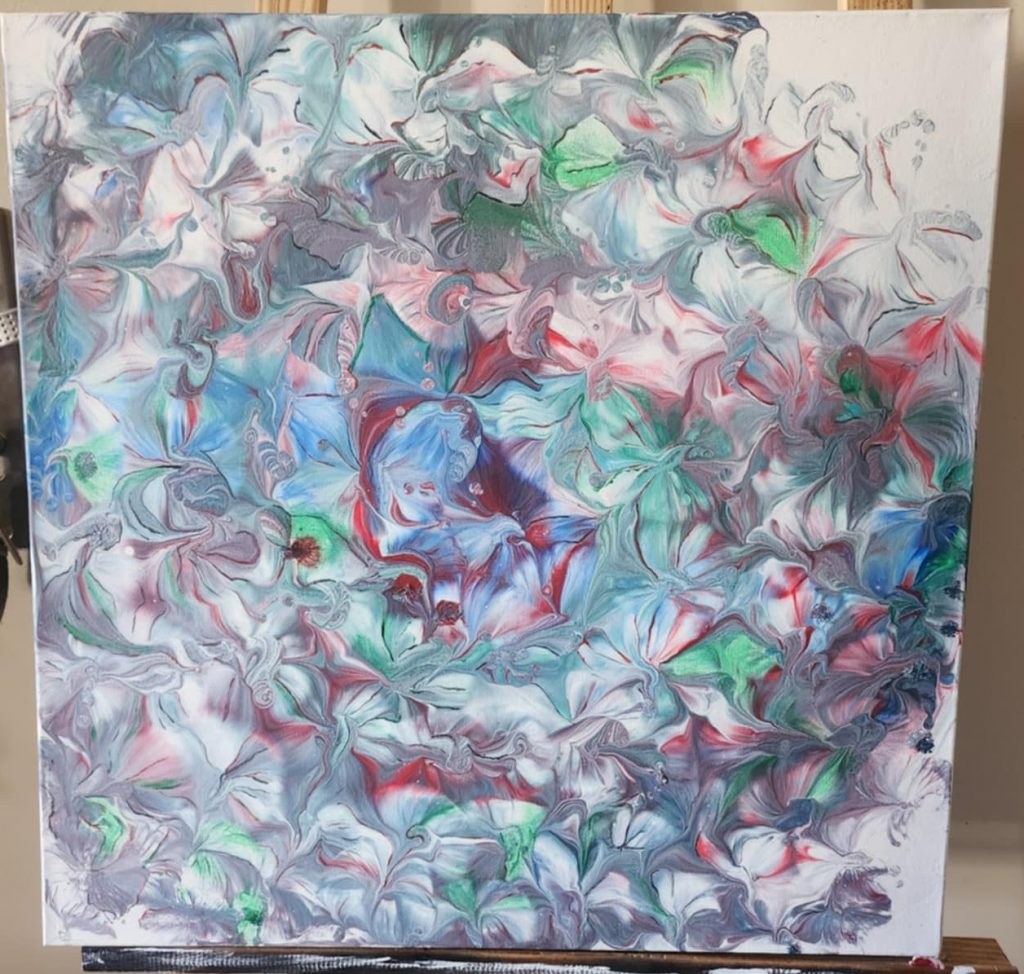 Jardin Évanescent – Tableau abstrait entre nature et rêve